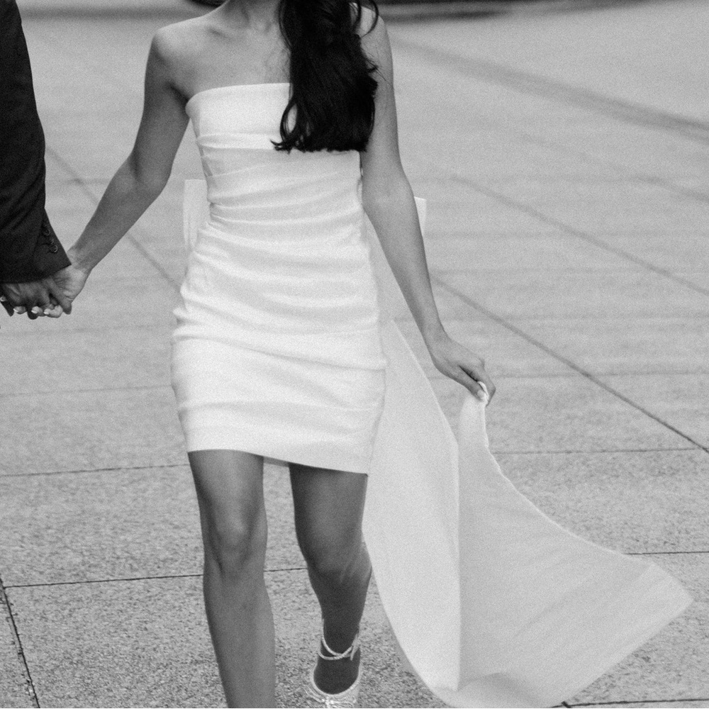 ASOS White Bow Dress